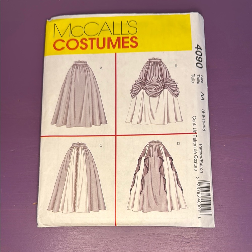 McCall's Skirt Pattern 4090
